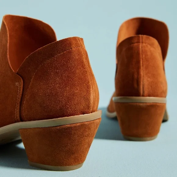 ANTHROPOLOGIE/ KELSI DAGGER Brooklyn Kenmare Booties - Brown - Sz 7 - Picture 4 of 13